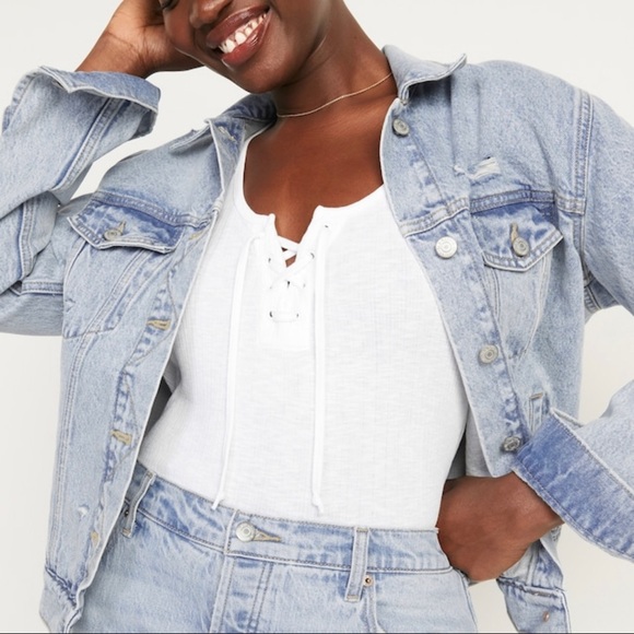 NWT Old Navy Jean Jacket - Light Wash - Picture 2 of 10